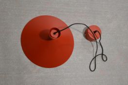 *Two Red Pendant Lights