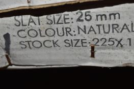 *Two 27mm Venetian Blinds in Natural 225x180cm