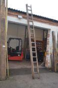 Extending Sixteen Rung Ladder