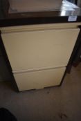 *Coffee & Cream Two Drawer Filing Cabinet (contents not included)