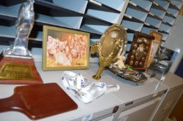 *Assortment of Display Items Including Trophies, B