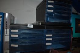*Three Four Drawer A4 Storage Trays