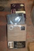 *Three Sets of Eyelet Curtains