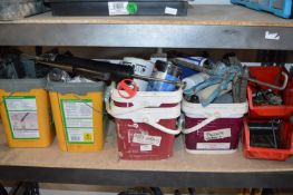 *Contents of Shelf to Include Caulk Guns, Painting Supplies, etc.