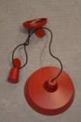 *Two Red Pendant Lights