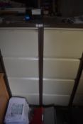 *Two Coffee & Cream Four Drawer Filing Cabinets (contents not included)