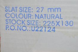 *Three 27mm Venetian Blinds in Natural 225x130cm