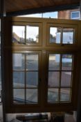 *Light Oak Effect Framed Window 120cm wide x 150cm tall