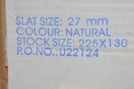 *Two 27mm and One 25mm Venetian Blinds in Natural