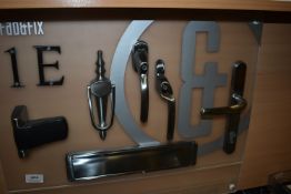 *Selection of Sample Door Handles, Knockers, Hinges, etc.