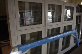 *Bay Window with Leaded Top Sections 1645mm tall x 1890mm + 695mm, with Plinth