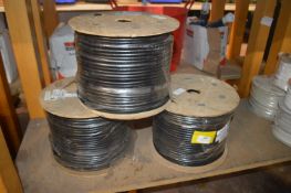 *Three Reels of Coaxial Coms Cable