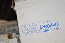 *Three 27mm Venetian Blinds in Chocolate 240x180cm