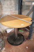 *60cm Circular Topped Table 54cm high