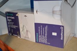 *Two Clear Pendant Light