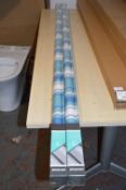 *Two Universal Pattern Blackout Blinds (stripe blue) 180cm x 170cm drop