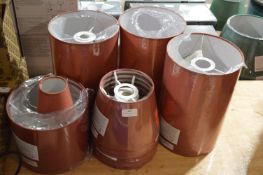 *Assortment of Red Lamp Shades