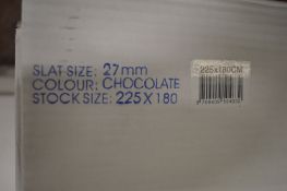 *Fifteen 27mm Venetian Blinds in Chocolate 225x180