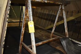 *Two Metal Trestles 100x86cm