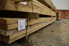 *~50 3.6m Lengths of 38x100mm Sawn Green Treated Timber