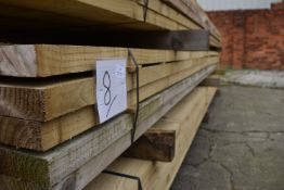 *~50 3.6m Lengths of 38x100mm Sawn Green Treated Timber