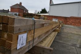 *~48 4.8m Lengths of 47x47mm Sawn Green Treated Timber