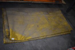 *Two Yellow and One Blue Tarpaulins