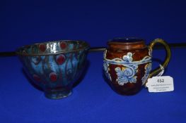 Small Doulton Jug and a Pottery Studio Bowl
