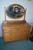 Mahogany Mirror Backed 1930's Dressing Chest