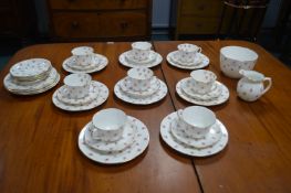 Aynsley Rose Pattern Part Tea Set 30+pcs