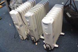*Three Oil Filled Radiators
