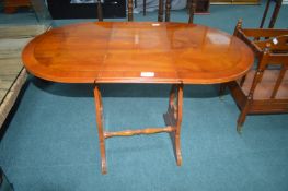 Oval Drop Leaf Lyre Table