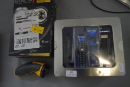 Remington Indestructible Rotary Shaver, and Gillet