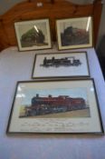 Four Framed Railway Prints
