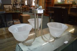 Triple Ceiling Light with Frosted Glass Shades