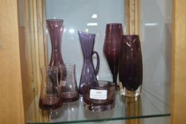 Coloured Glass Vases