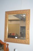 Gilt Framed Beveled Edge Mirror