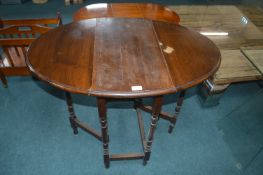 Vintage Oak Small Gate Leg Table