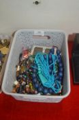 Basket of Costume Jewellery
