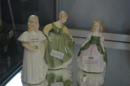 Three Royal Doulton Small Figurines 