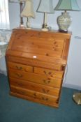 Solid Pine Bureau Five Drawers