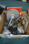 Assorted Lamps and Electrical Cables etc.