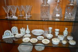 Wedgwood Wild Strawberry Dishes, Mantels Clocks, B