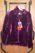 *32 Degrees Heat Lady's Purple Fleece Jacket Size: