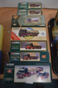 Seven Corgi Eddie Stobart Diecast Trucks