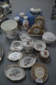 Wedgwood Mantel Clocks, Dishes, etc.