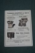Reproduction Thomas Crapper Toilet Sign