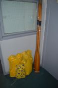 Pair of Wooden Oars plus Adult and Kids Life Jacke