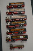 Tray Lot of Eddie Stobart Haulage Trucks