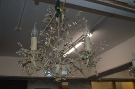 Painted Metal Foliage Chandelier